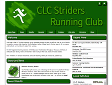 Tablet Screenshot of clcstriders-runningclub.co.uk